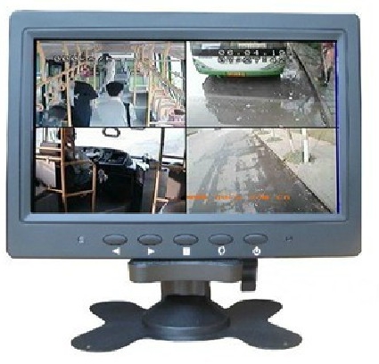 7inch LCD Car monitor with 4BNC input