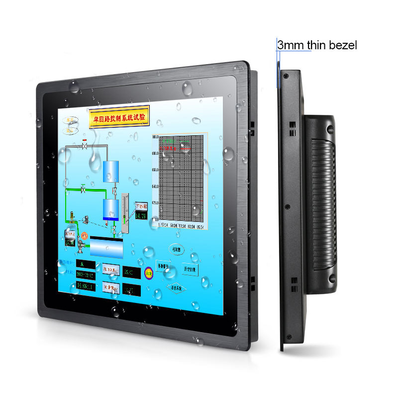 17inch industial touch screen monitor with waterproof IP65 front panel